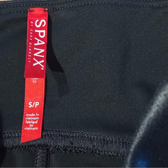 Spanx Faux Leather Moto Leggings Black Women’s Size Small 20136R - Picture 7 of 11